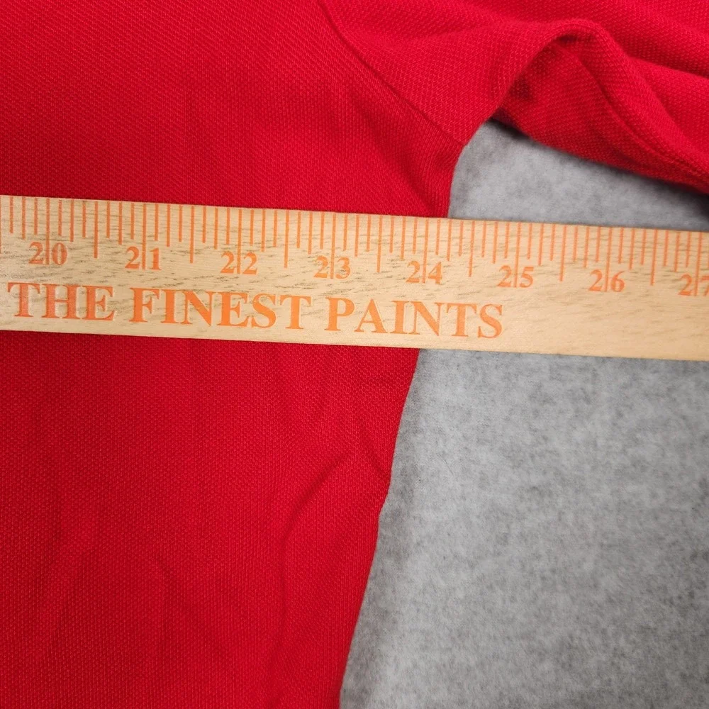 Polo Ralph Lauren Hoodie Mens Large Red Big Pony Lightweight Button Drawstrings